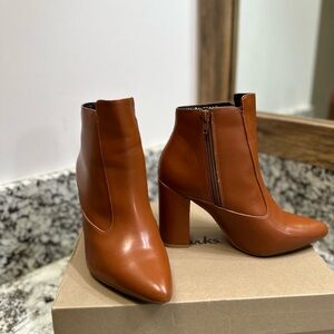 Chunky Heel Booties